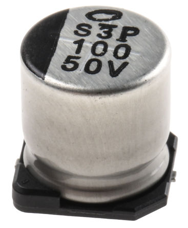 Nichicon - UUX1H101MNL1GS - Nichicon UX ϵ 50 V 100F SMD  UUX1H101MNL1GS, 20%ݲ, +105C, 5101-4װ		