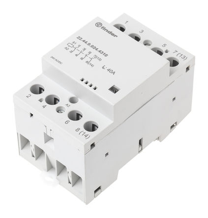 Finder - 22.44.0.024.4310 - Finder 22.44.0.024.4310 4  DIN Rail Ǳ̵, 40 A, 24 V ac, 24 V dc		