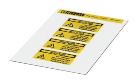 Phoenix Contact - 0830473 - Phoenix Contact 0830473 4װ Ԥӡǩ, 26mm, 52mm		