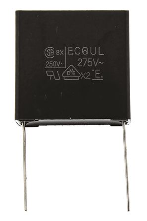 Panasonic - ECQU2A225KL - Panasonic ECQUL ϵ 2.2F ͨ PET  (PET) ECQU2A225KL, 10%ݲ, 250 V , -40  +85 C		