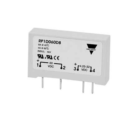 Carlo Gavazzi - RP1D060D4 - Carlo Gavazzi 4 A PCBװ ̵̬ RP1D060D4, ֱл, 60 V ֱ		