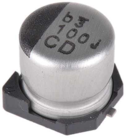 Nichicon - UCD0J101MCL1GS - Nichicon CD ϵ 6.3 V ֱ 100F SMD  UCD0J101MCL1GS, 20%ݲ, +105C		