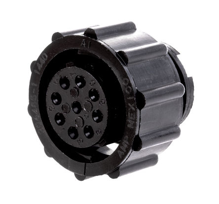 TE Connectivity - 206485-1 - TE Connectivity 9路 电缆安装 直向 连接器 插座 206485-1		