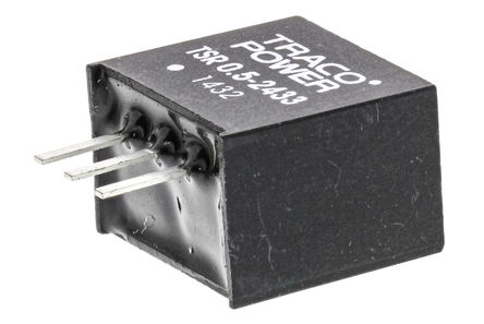 TRACOPOWER - TSR 0.5-2433 - TRACOPOWER TSR 0.5 ϵ ѹ TSR 0.5-2433, 4.75  32V dc, 3.3V dc, 500mA SIP 3 װ		