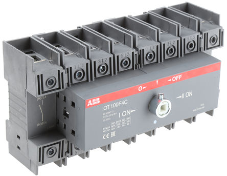 ABB - OT100F4C - ABB 4 DIN 찲װ ۶ϸ뿪 1SCA105019R1001, 4 , 100 A		