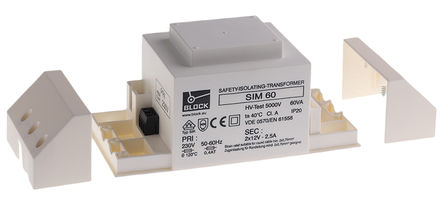 Block - SIM 60 - Block 60VA ѹ SIM 60, 2, :230V ac μ:12V ac, 		