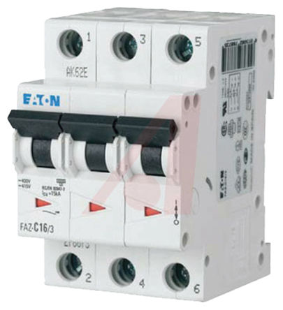 Eaton - FAZ-D20/3 - Eaton xEffect FAZ ϵ 3 20 A MCB ΢Ͷ· FAZ-D20/3, 10 kA Ͽ, D բ		