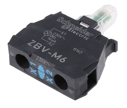 Schneider Electric - ZBVM6 - Schneider Electric XB4 XB5 ϵ  ZBVM6, 230 V, ɫ LED, ݶӶ		