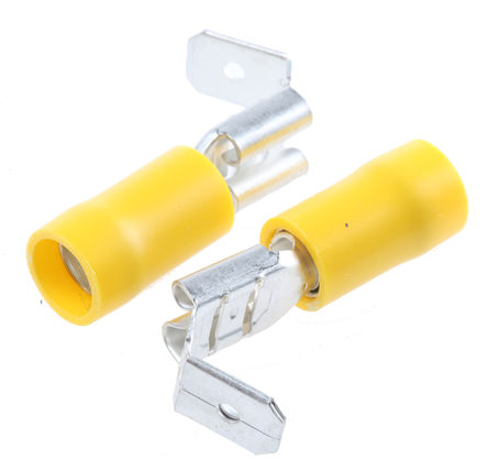 RS Pro - 393638VH - RS Pro ɫ Ե ѹӱʽ 393638VH, о, 6.35 x 0.8mmӼ, 12AWG  10AWG		