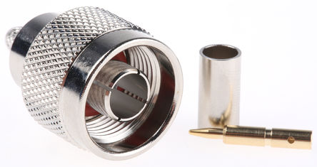 RS Pro - R64-001-00-012611000 - RS Pro R64-001-00-012611000 50 ֱ °װ N ͽͷ, ͷ, ѹӣӶ˽, 0  11GHz, RG58		