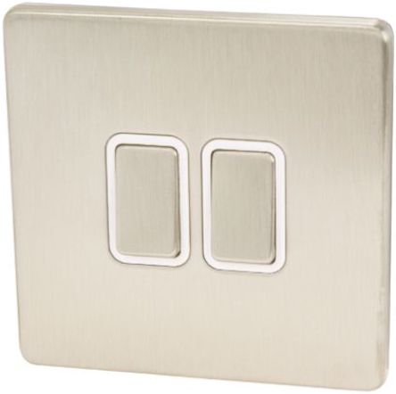 Deta - 8502SC - Deta ݶ ϵ 2 Ⱥ 2 · BS ׼ IP2X 10 A 230 V  ɫ ⻬ Ƹ  ƿ 8502SC, ƽӰװ, 1, ϵݶӶ		