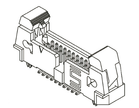 Samtec - EHT-105-01-S-D-SM-LC - Samtec EHT ϵ 10· 2mmھ (2) ֱ PCB  EHT-105-01-S-D-SM-LC, Ӷ˽, 3A, 氲װ		