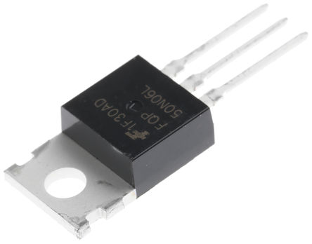 Fairchild Semiconductor - FQP50N06L - Fairchild Semiconductor QFET ϵ Si N MOSFET FQP50N06L, 52 A, Vds=60 V, 3 TO-220ABװ		