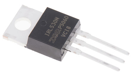 Infineon - IRL530NPBF - Infineon LogicFET ϵ N Si MOSFET IRL530NPBF, 17 A, Vds=100 V, 3 TO-220ABװ		