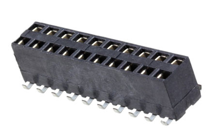 TE Connectivity - 1-966645-0 - TE Connectivity AMPMODU HV100 ϵ 2 20· ֱ 2.54mmھ װ ӡˢ· 1-966645-0, Ӷ˽, ԰		