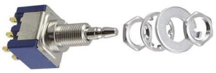 TE Connectivity - MPS2004R - TE Connectivity 1977737-4 ɫ/ɫ/ɫ On-(On) ˫˫ 尲װ ť, 60 mA @ 30 V ֱ		