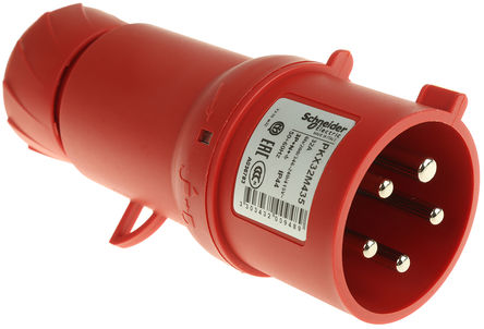 Merlin Gerin - PKX32M435 - Merlin Gerin PratiKa ϵ ɫ 3P+N+E ҵԴ °װ ͷ PKX32M435, 32A, 380  415 V, IP44		