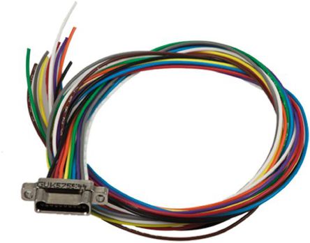 Glenair - GMSM2-10S-6K7-18B - Glenair 457.2mm 10 Way Female Micro D-Sub  ɶ  GMSM2-10S-6K7-18B		