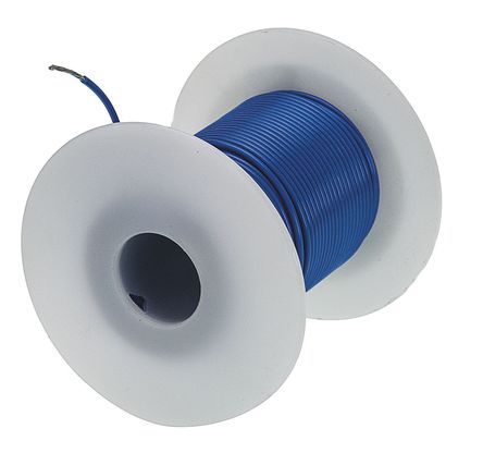 Alpha Wire - 3055 BL005 - Alpha Wire 30m ɫ 18 AWG UL1007 о ڲߵ 3055 BL005, 0.81 mm2 , 16/0.25 mm оʾ, 300 V		