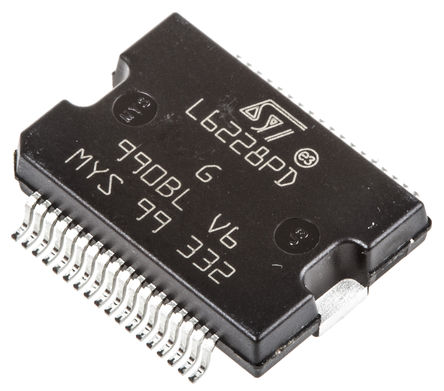 STMicroelectronics - L6228PDTR - STMicroelectronics  IC L6228PDTR, Stepper, 1.4A, 100kHz, 8  52 V		