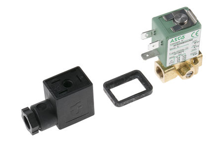 Asco - G256A004SBA8 - Asco 256 ϵ 2˿ ͭ ŷ G256A004SBA8, 12 bar, 1/8in˿, NC, 230 V 		