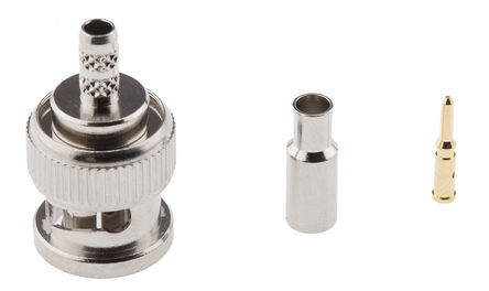 Amphenol - B1121E2-003-ND3G-6-75 - Amphenol 75 ֱ °װ  BNC  B1121E2-003-ND3G-6-75, ѹ ˽, RG179, RG179 A/B, RG187, 		