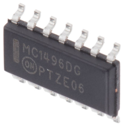 ON Semiconductor - MC1496DG - ON Semiconductor MC1496DG 平衡 调制/解调器, 300MHz最高I/Q频率, 14引脚 SOIC封装		