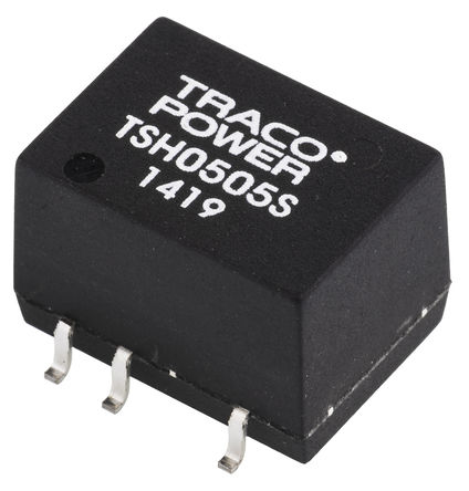 TRACOPOWER - TSH 0505S - TRACOPOWER TSH ϵ 2W ʽֱ-ֱת TSH 0505S, 4.5  5.5 V ֱ, 5V dc, 400mA, 1kV dcѹ, SOICװ		