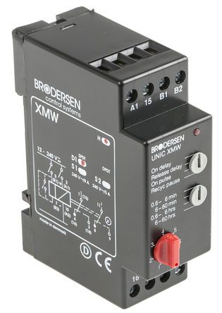 Brodersen Systems - XMW-D1.H - Brodersen Systems XMW-D1 ϵ ๦ ʱ̵ XMW-D1.H/RS, 0.6-6 hrs, 0.6-6 min, 6-60 hrs, 6-60 min, ˫, 1, SPDT		
