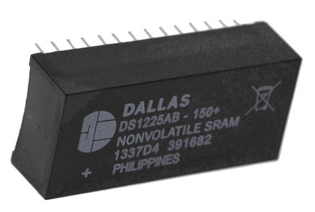 Maxim - DS1225AB-150+ - Maxim DS1225AB-150+ 64kbit NVRAM 洢, 4.75  5.25 VԴ, 0  +70 C, 28 EDIPװ		