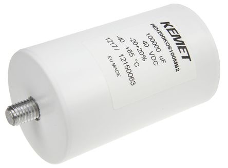 KEMET - PEH200KO6100MB2 - KEMET PEH200 ϵ 40 V ֱ 0.1F װ  PEH200KO6100MB2, 20%ݲ, 8m(ֵ), +85C,  - ݶ߶ӣװ		