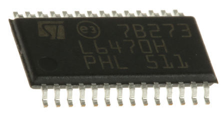 STMicroelectronics - L6470H - STMicroelectronics  IC L6470H, Stepper, 3A, 125kHz, 8  45 V		