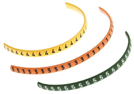 HellermannTyton - 532-00000 - HellermannTyton Ovalgrip ϵ 500װ  Ϲ̶ ±ʶ HOM 30, 4 mm, 2.5  4mmֱ, ӡ"0  9"ͼ		