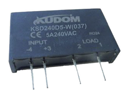 Kudom - KSD240D5-W 037 - Kudom KSD240D5-W 037 PCBӡˢ·壩װ ̵̬, 5A, 32V dc		