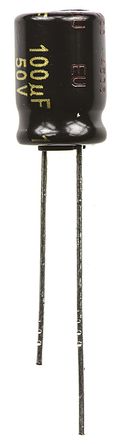 Panasonic - EEUFM1H101 - Panasonic FM  ϵ 50 V ֱ 100F ͨ  EEUFM1H101, ±20%ݲ, +105°C		
