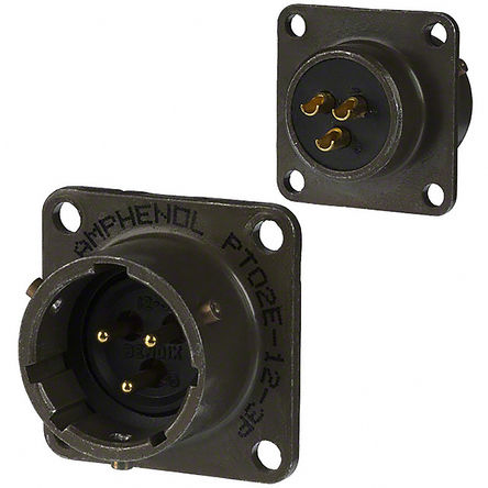 Amphenol - PT06A-8-2S - Amphenol PT ϵ 2· °װ  ʽ ͷ PT06A-8-2S, ĸо, ǳߴ8, MIL-DTL-26482		