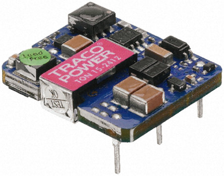 TRACOPOWER - TON 15-4811 - TRACOPOWER TON 15 ϵ 15W ʽֱ-ֱת TON 15-4811, 36  75 V ֱ, 5.1V dc, 3A, 2.25kV dcѹ, 1 x 1.1 inװ		