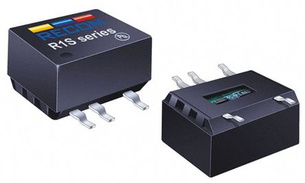 Recom - R1S-1212-R - Recom R1S ϵ 1W ʽֱ-ֱת R1S-1212-R, 10.8  13.2 V ֱ, 12V dc, 84mA, 1kV dcѹ, 75  80%Ч		
