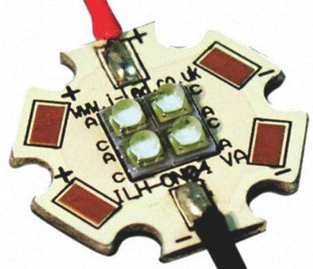 Intelligent LED Solutions - ILH-ON04-ULWH-SC201-WIR200 - ILS OSLON4 PowerStar ϵ ɫ Բ LED  ILH-ON04-ULWH-SC201-WIR200, 6500Kɫ, 121 lm		