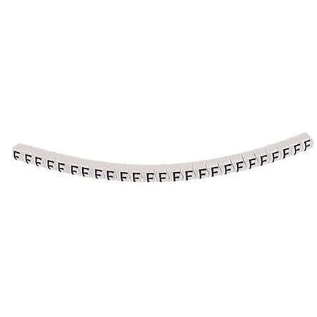 HellermannTyton - 901-10543 - HellermannTyton HGDC ϵ 1000װ ׵׺ й̶ ±ʶ 901-10543, 3.5mm, 1  3mmֱ, ӡ"F"ͼ		