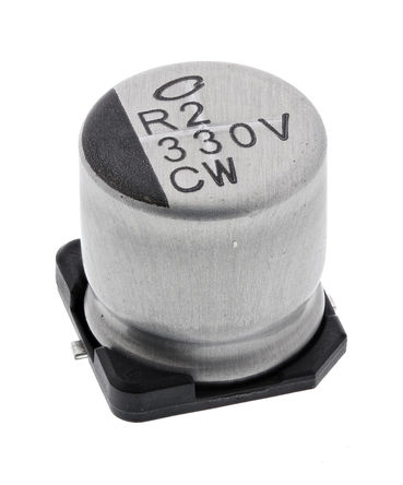 Nichicon - UCW1V331MNL1GS - Nichicon CW ϵ 35 V ֱ 330F SMD  UCW1V331MNL1GS, 20%ݲ, +105C		