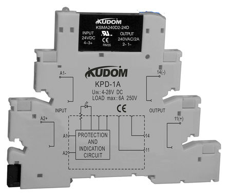 Kudom - KSMA240D2-24D - Kudom KSMA240D2-24D DIN ̵̬, 2A, 30V dc		