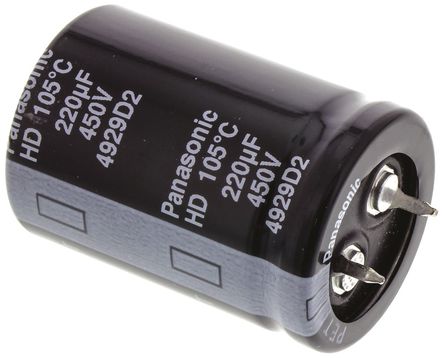 Panasonic - EETHD2W221JJ - Panasonic HD ϵ 450 V ֱ 220F ͨ  EETHD2W221JJ, 20%ݲ, +105C		