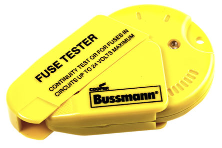 Cooper Bussmann - TF-2 - Cooper Bussmann 24V 熔断器测试器 TF-2, 用于汽车, 金属环, 玻璃熔断器		