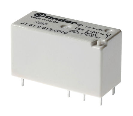 Finder - 41.61.8.230.0000 - Finder T1121AB ˫ PCBӡˢ·壩װ Դ̵ģ, 16A, 230V ac		