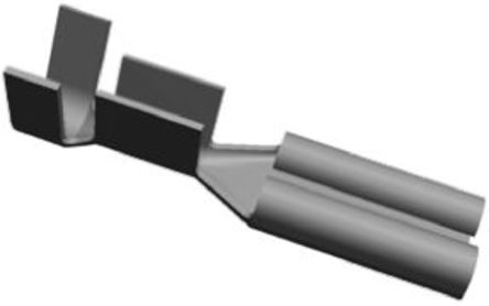 TE Connectivity - 160533-2 - TE Connectivity FASTON .110 系列 压接插座 160533-2, 2.79 x 0.51mm, 镀锡触芯		