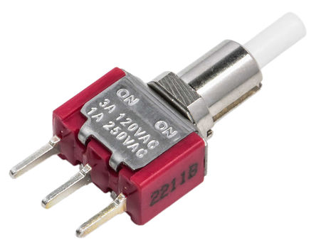 RS Pro - 7MSLP1B7M2QES - RS Pro 7MSLP1B7M2QES  -  ˫ PCB ť, 3 A @ 120 V 		