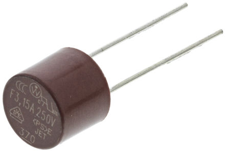 Wickmann - 3701315000 - Wickmann 3.15A  ߵ PCB ̶۶ 3701315000, F۶ٶ, 250V ac, 8.5mmֱ, 8mm		
