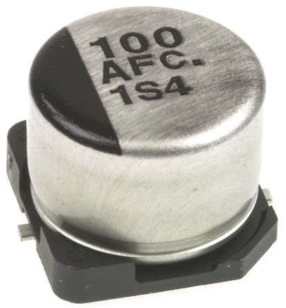 Panasonic - EEEFC1A101AP - Panasonic FC SMD ϵ 10 V ֱ 100F SMD  EEEFC1A101AP, 20%ݲ, +105C		
