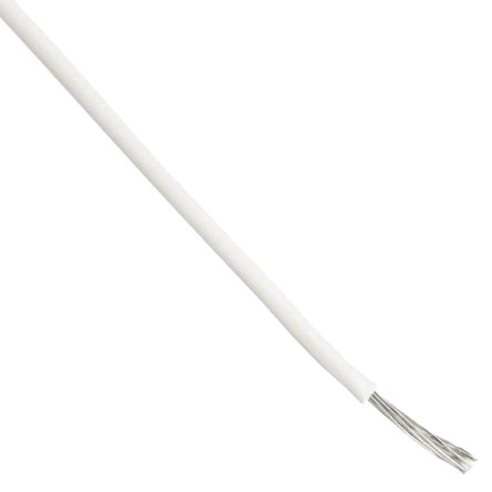 Alpha Wire - 7055 WH005 - Alpha Wire 30m ɫ 22 AWG UL1429 о ڲߵ 7055 WH005, 0.35 mm2 , 7/0.25 mm оʾ, 150 V		